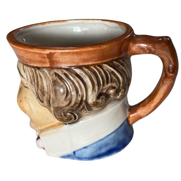 Vintage Toby Small Character Head Mug Made in Occupied Japan 1950s - Picture 5 of 12
